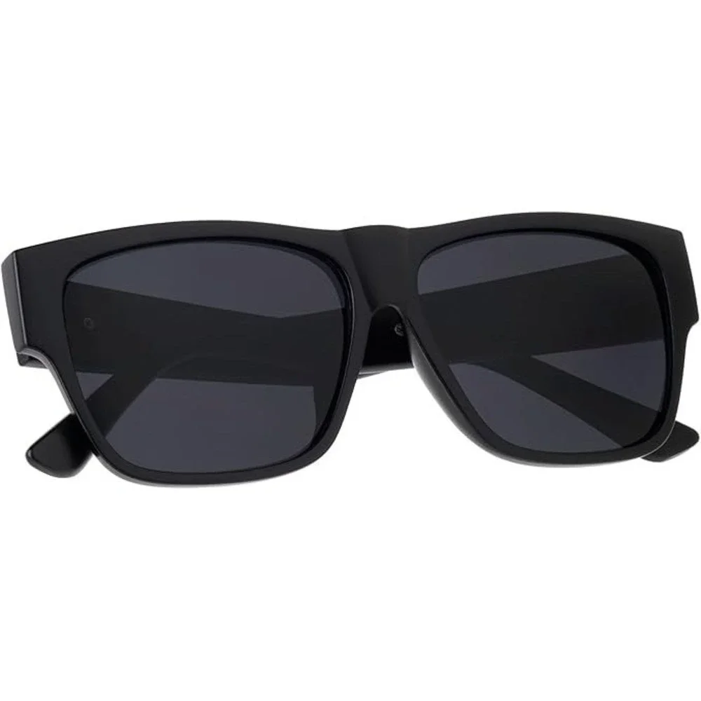 Sunglasses Dark Black Lens Frame Designer Style Men Street Wear UV400 Lentes New